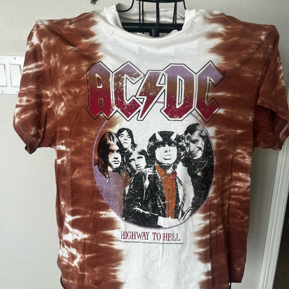 AC/DC Highway to Hell Tie-Dye T-Shirt
